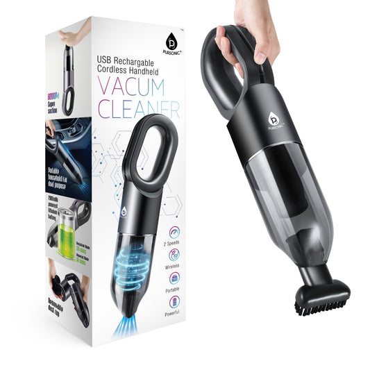 USB RECHARGEABLE CORDLESS HANDHELDS VACUUM CLEANER - Flow Haven